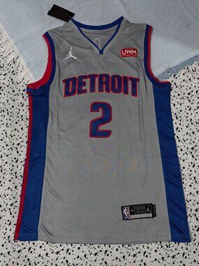 Detroit Pistons (NBA) #2 Grey Jersey